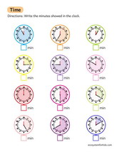 Time reading A.M. and P.M. worksheet pdf